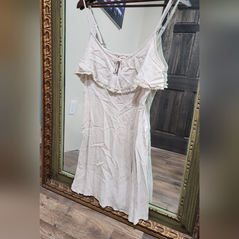 Altar'd State Cream Mini Dress
